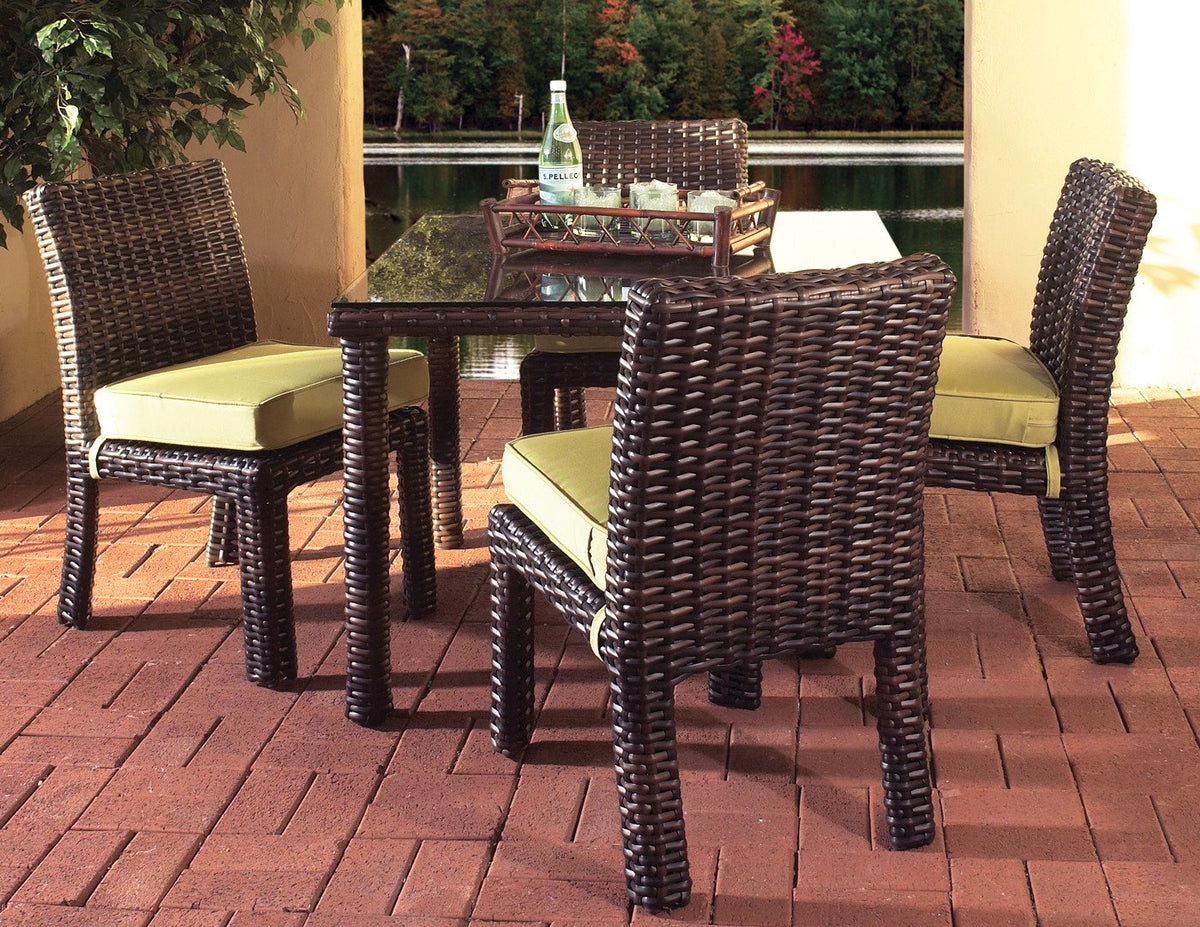 South Sea Rattan South Sea Rattan St. Tropez 5-Piece Square Dining Set Dining Table - Rattan Imports