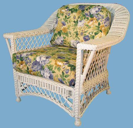 Spice Islands Spice Islands Bar Harbor Dining Arm Chair Whitewash Chair - Rattan Imports