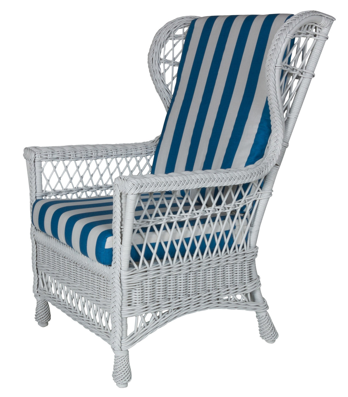 Designer Wicker &amp; Rattan By Tribor Harbor Front Wing Chair by Designer Wicker from Tribor Chair - Rattan Imports