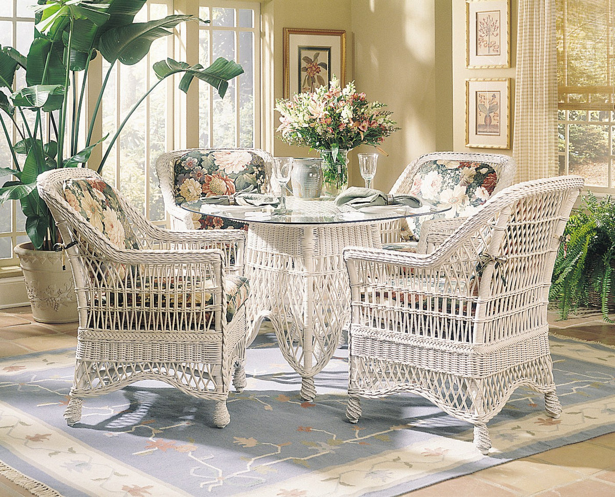 Designer Wicker &amp; Rattan By Tribor Naples Dining Arm Chair by Designer Wicker from Tribor Dining Chair - Rattan Imports