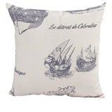 Rattan Imports Pillow New "British" Square Toss Pillow Cover