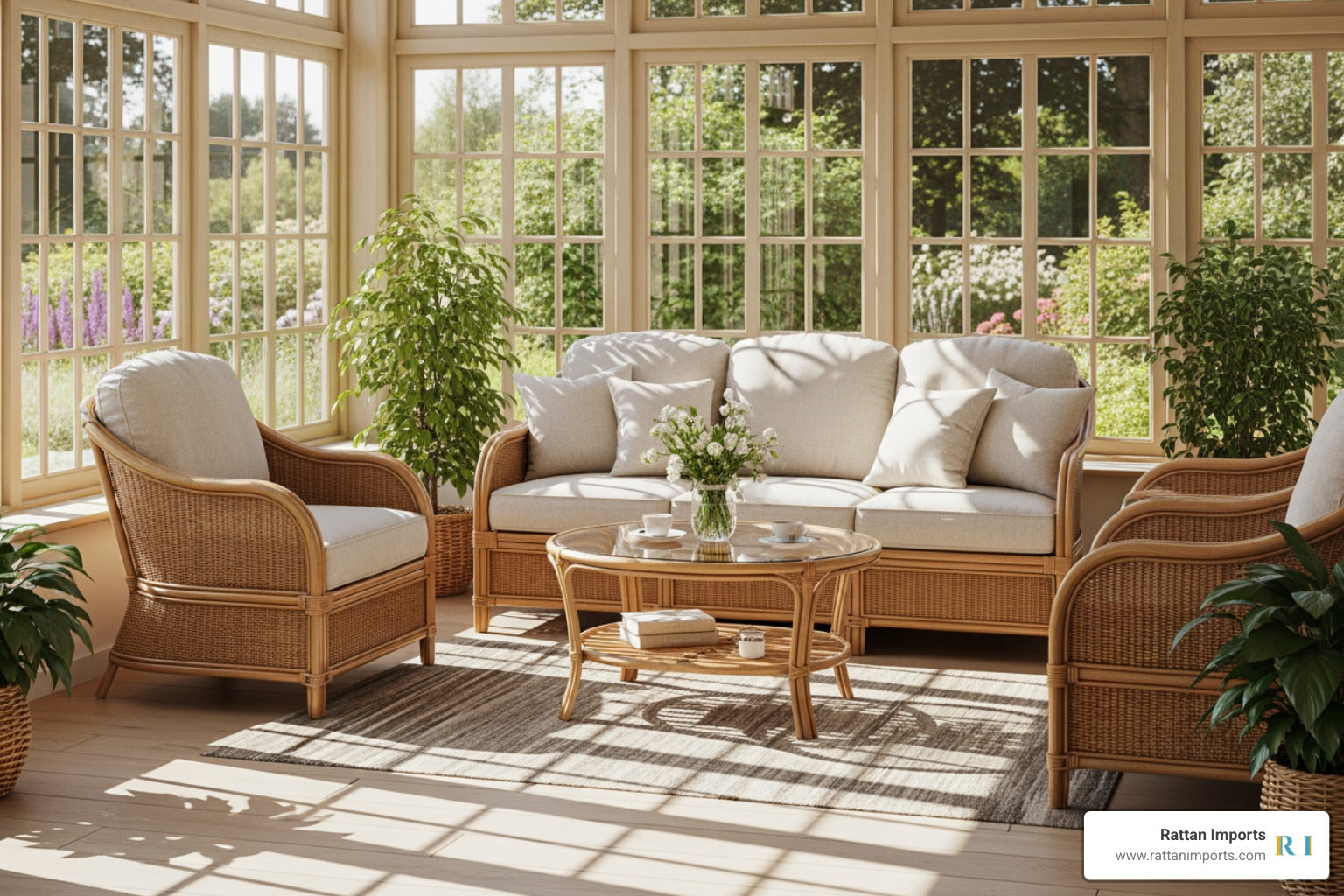 Sumreen Rattan Sunroom Serenity: Top Rattan Furniture Picks for Your Bright Space