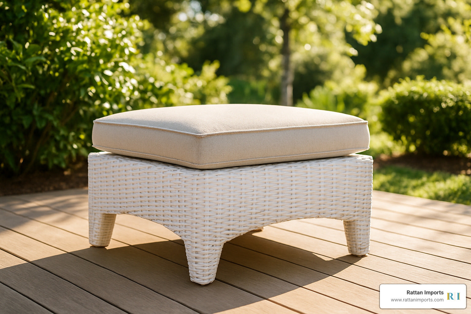 The Allure of White: Choosing the Right Resin Wicker Ottoman