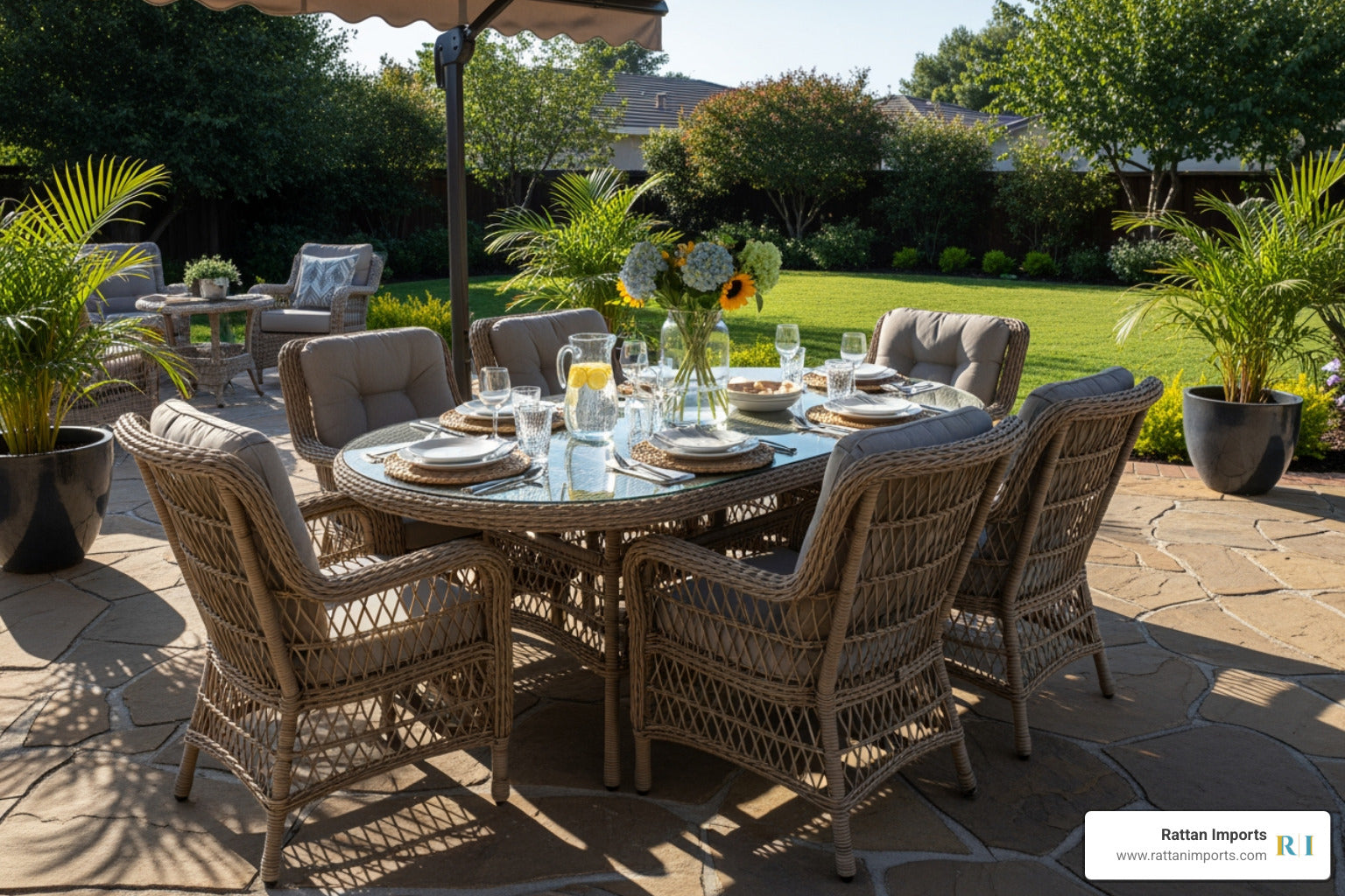 Outdoor Oasis: Discovering Your Perfect Wicker Dining Setting