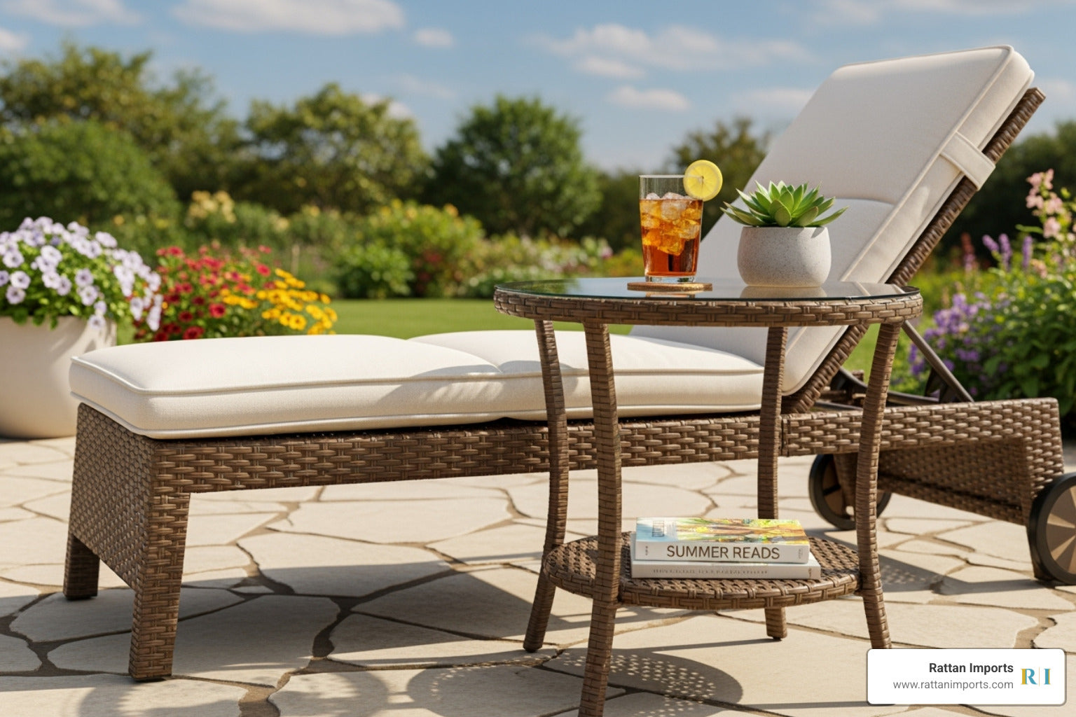 Wicker Wonders: Discovering the Perfect Brown Outdoor Side Table