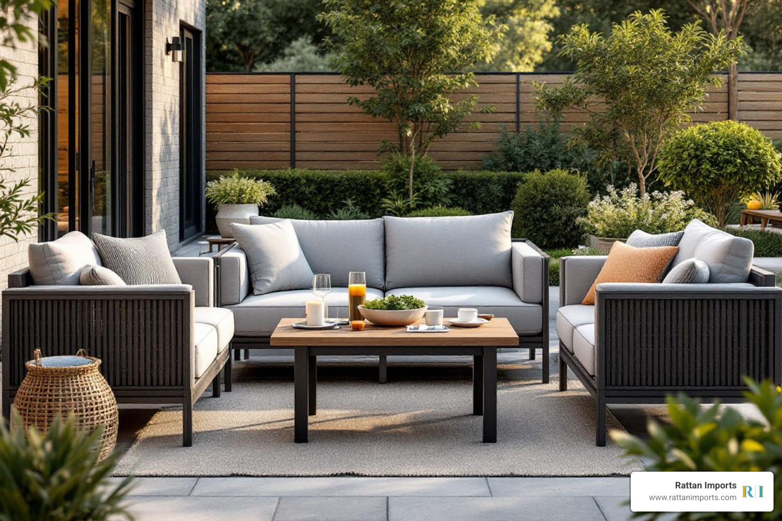 Relax and Feast: The All-in-One Outdoor Lounge Dining Setting