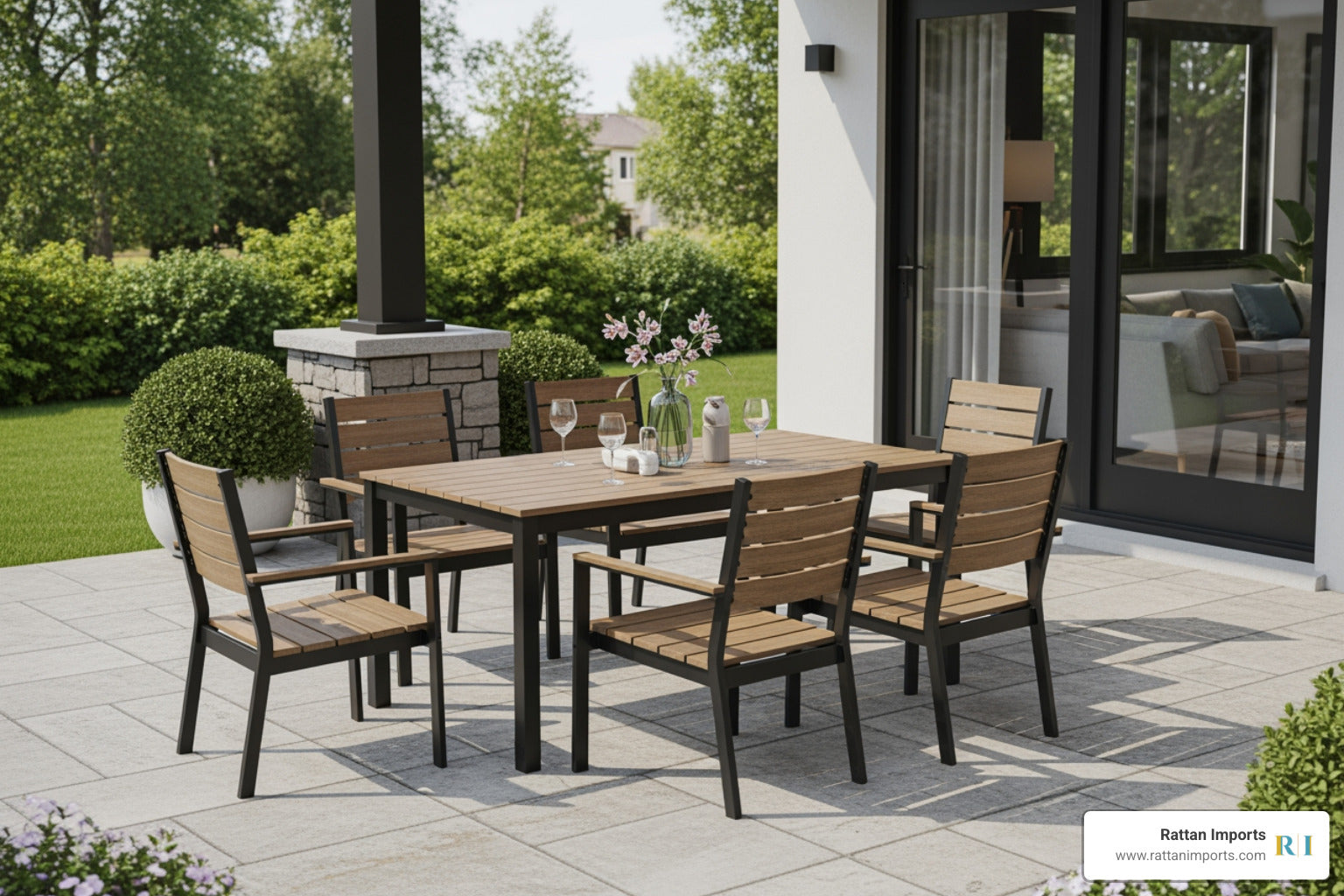 The Perfect 7-Piece Outdoor Dining Set Awaits