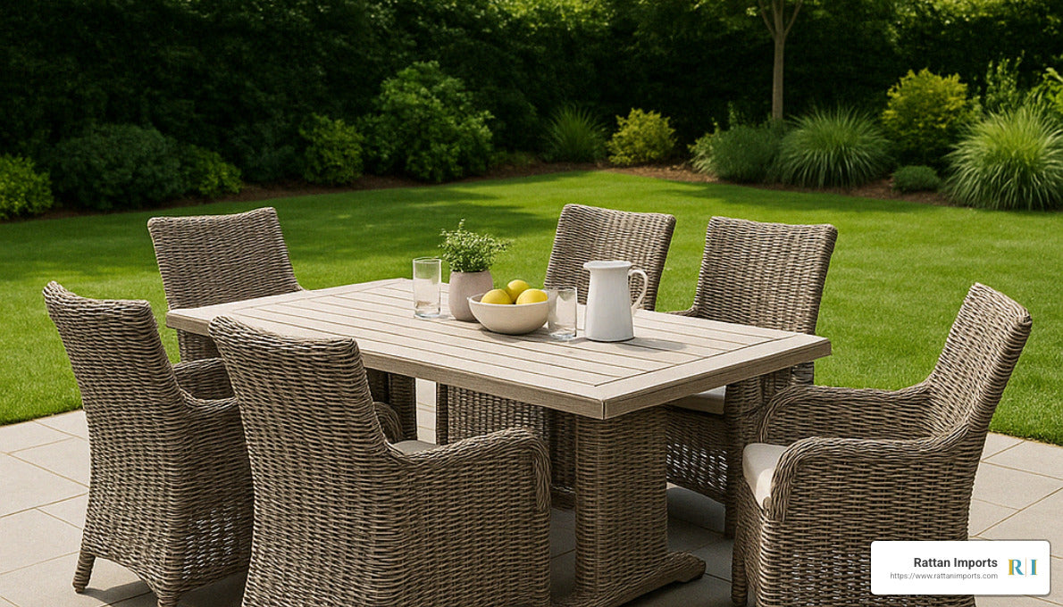 All-Weather Wicker: Dining Furniture for Every Season