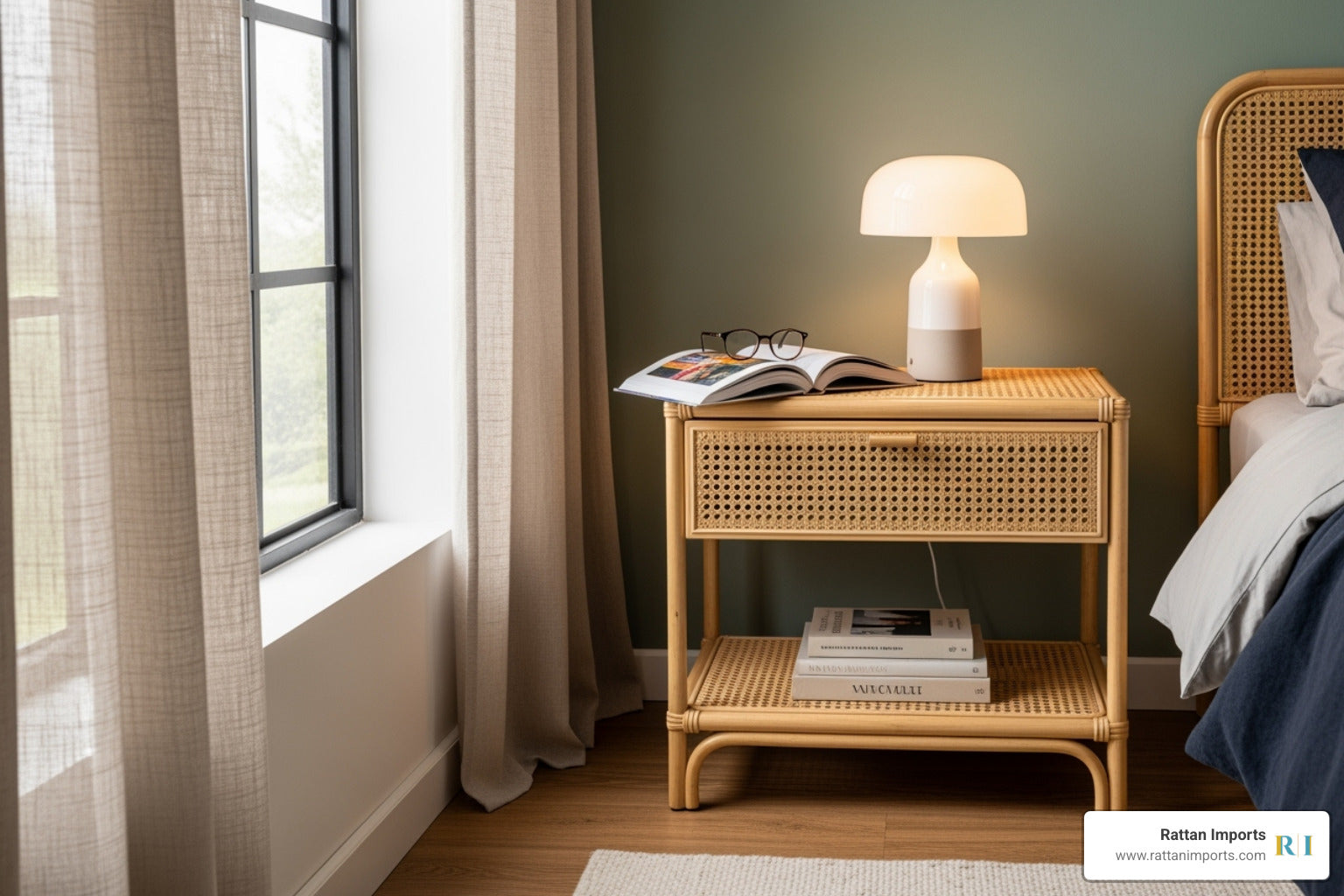Woven Dreams: Find Your Perfect Rattan Nightstand