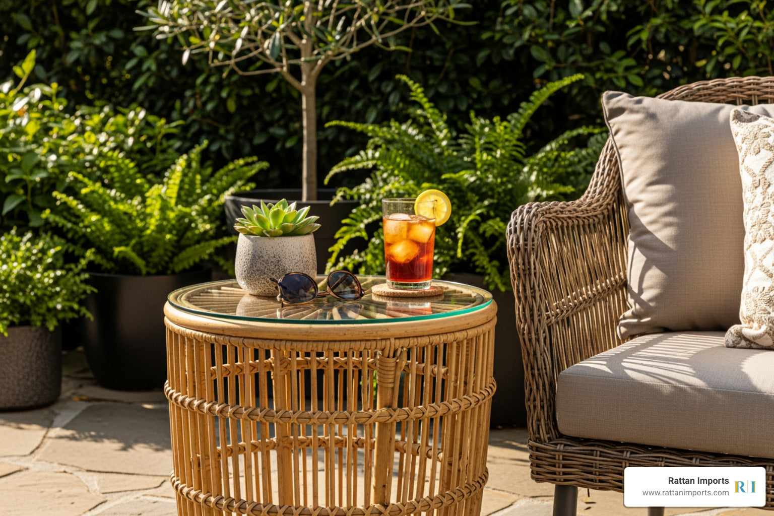 Elevate Your Outdoors: A Roundup of Rattan Side Tables