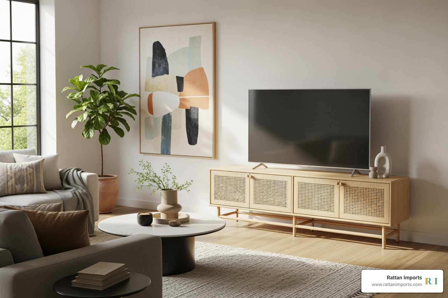 Screen Time, Rattan Style: Top Rattan TV Stand Picks