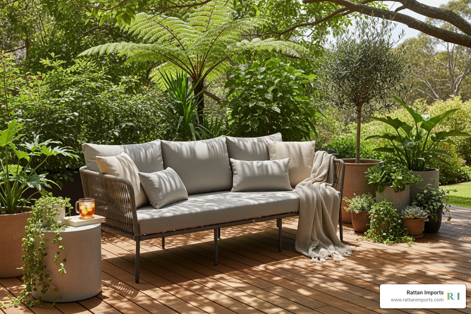 Relax Outdoors with These Stunning Patio Sofa Rattan Options