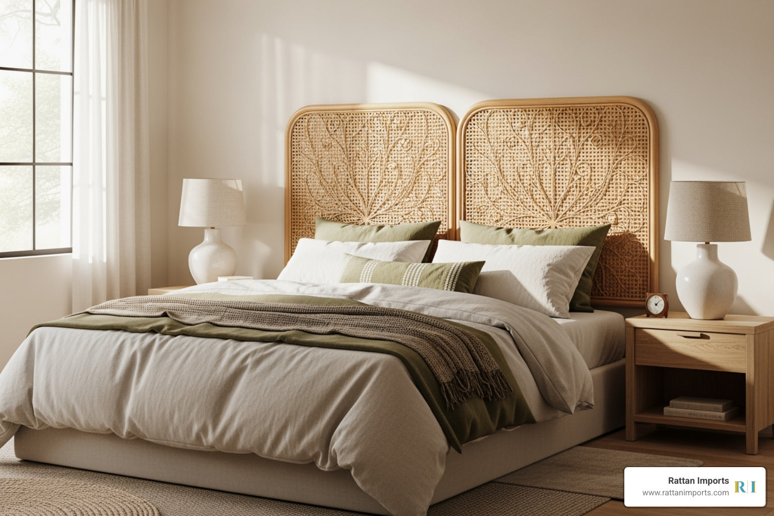 Light Ratta Headboard Elevate Your Sleep: The Ultimate Double Rattan Headboard Guide