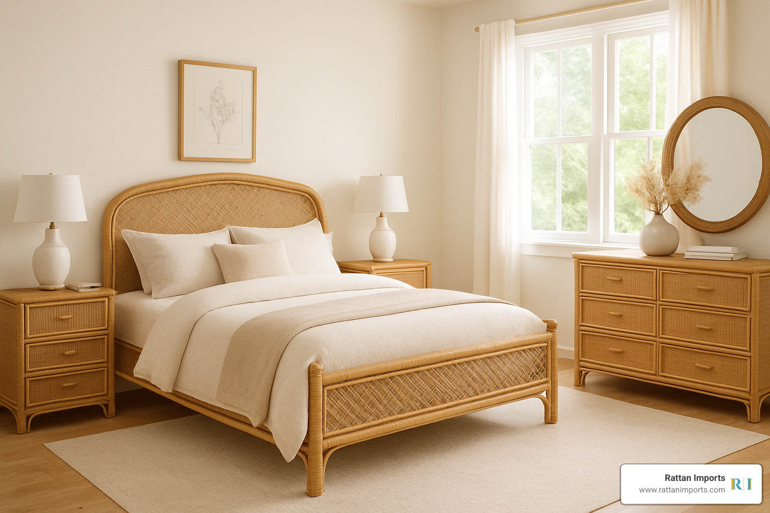 Wake Up Happy with These Stunning Rattan Bedroom Sets