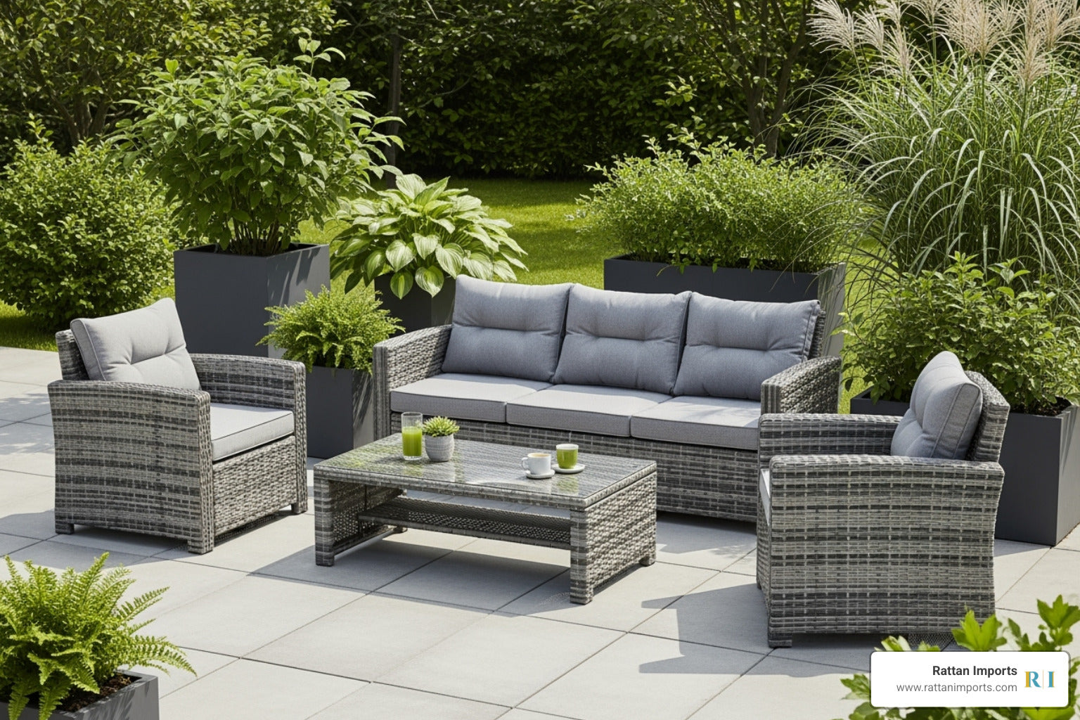 Top Grey Wicker Patio Sets for Stylish Outdoor Living