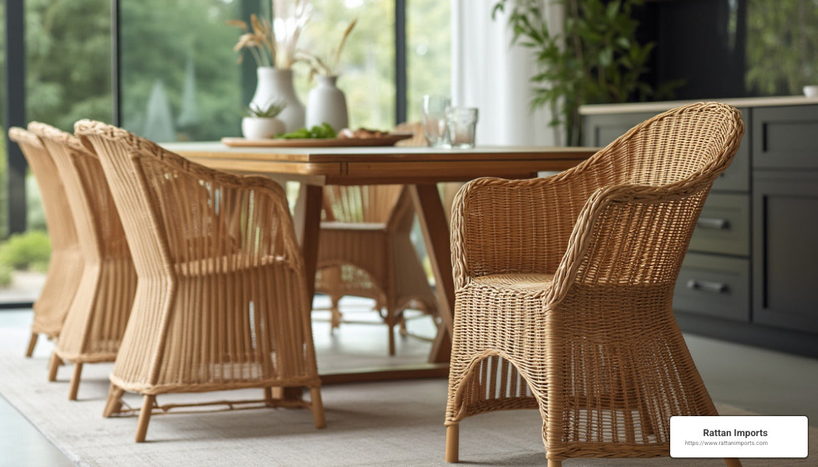 Wicker Wonders: Dining Chairs That Impress