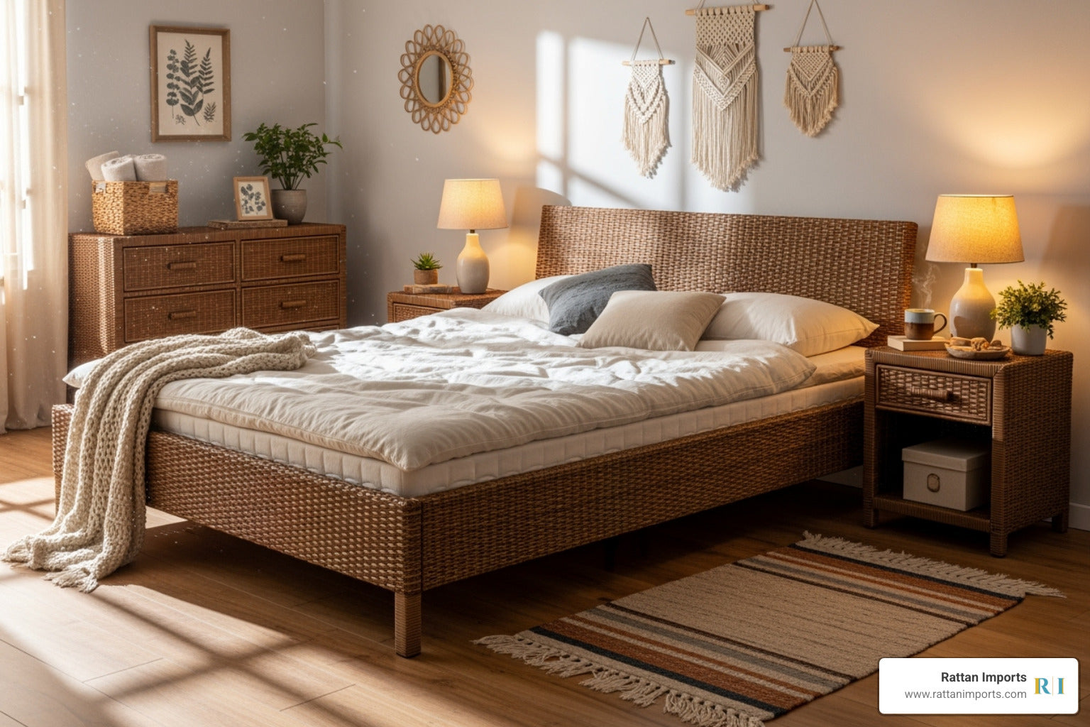 Brown Wicker: The Cozy Choice for Your Bedroom