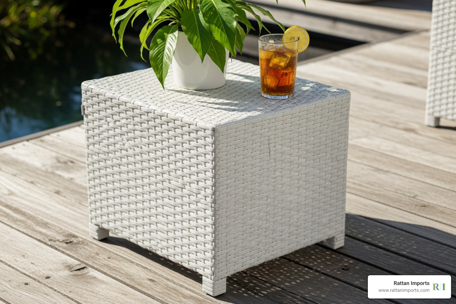 Endless Elegance: Discover Your Ideal White Wicker Table