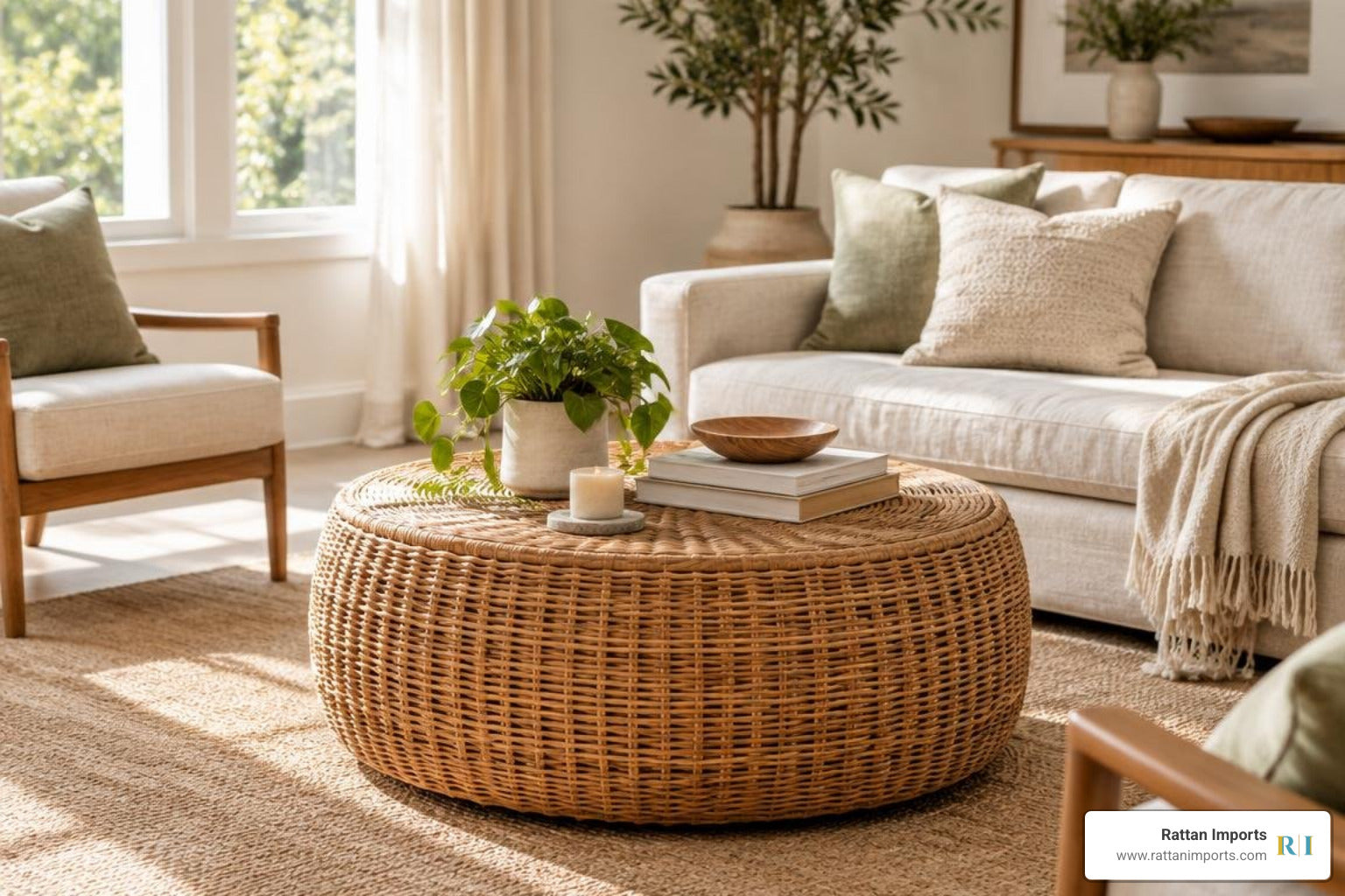 Round Rattan Coffee Tables: The Modern Designer's Choice