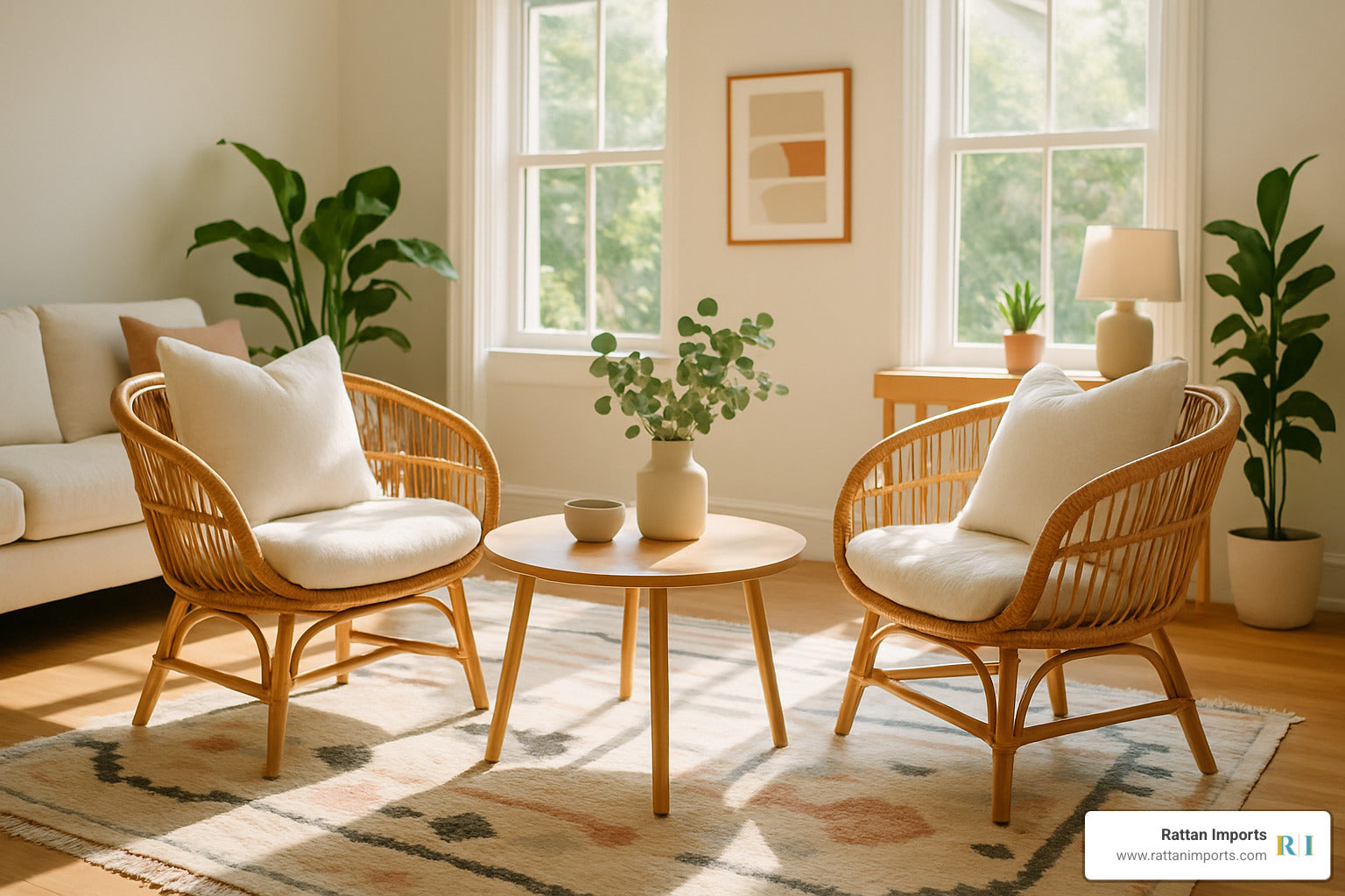 Sit Pretty with These Wicker Accent Chairs for Your Living Room