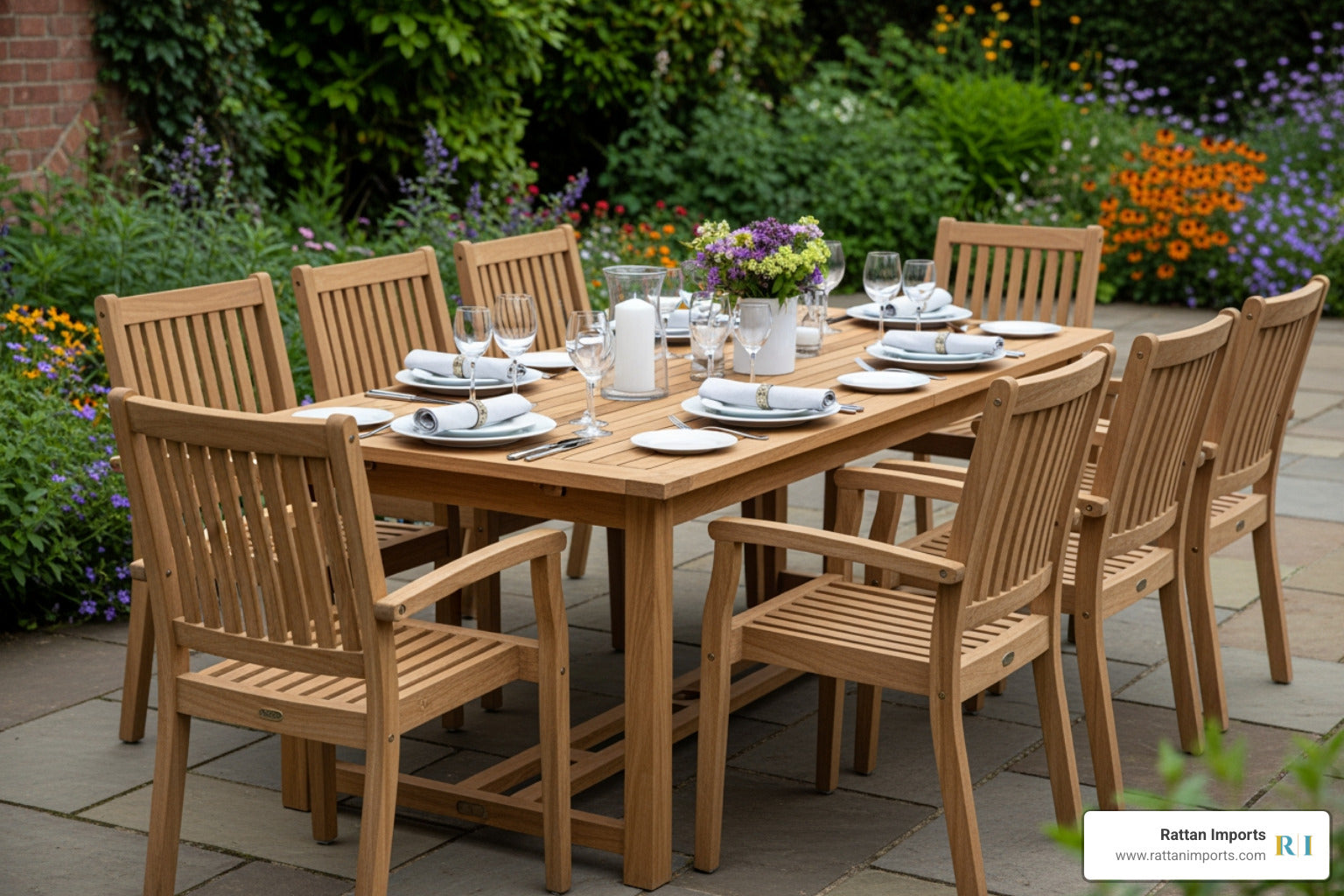 Dine in Style with an Outdoor Teak Dining Set
