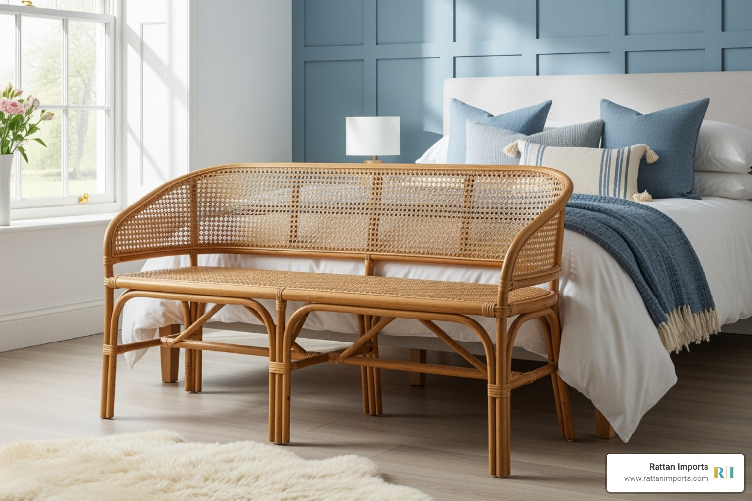 Bedroom Accents: The Best Rattan Benches and Wicker Side Tables