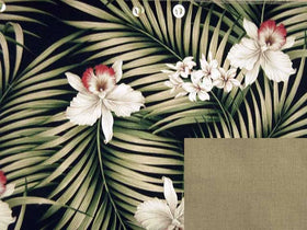 Fern Black Spice Islands fabric swatch