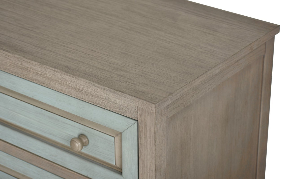 Seawinds Trading Sanibel 5 Drawer Chest B29935-GRN/GREY