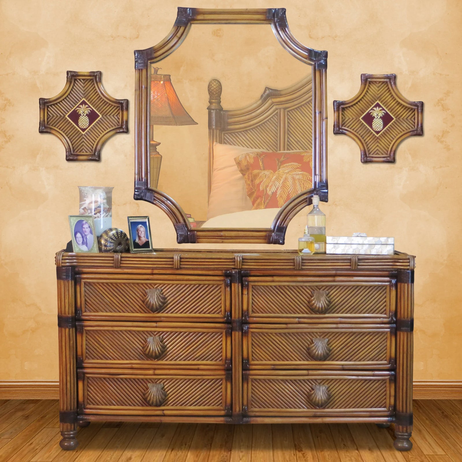 Spice Islands Coral Cove Coastal White Dresser 