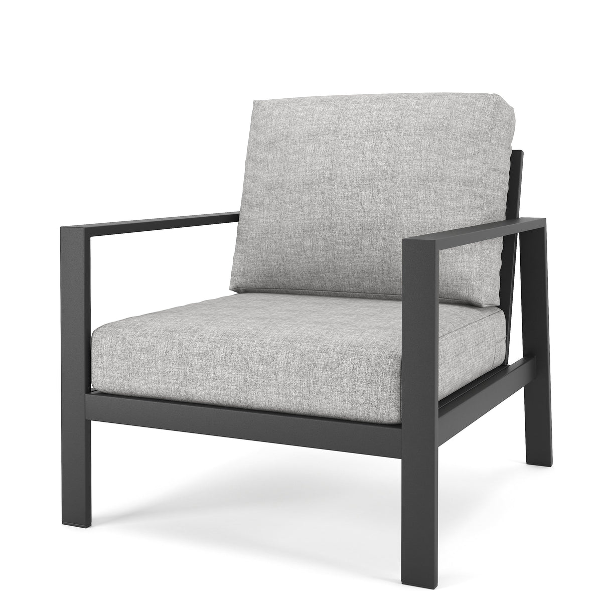 Forever Patio Chair Forever Patio Hanover 6400 Dark Gray Armchair FP-HAN-C-DG