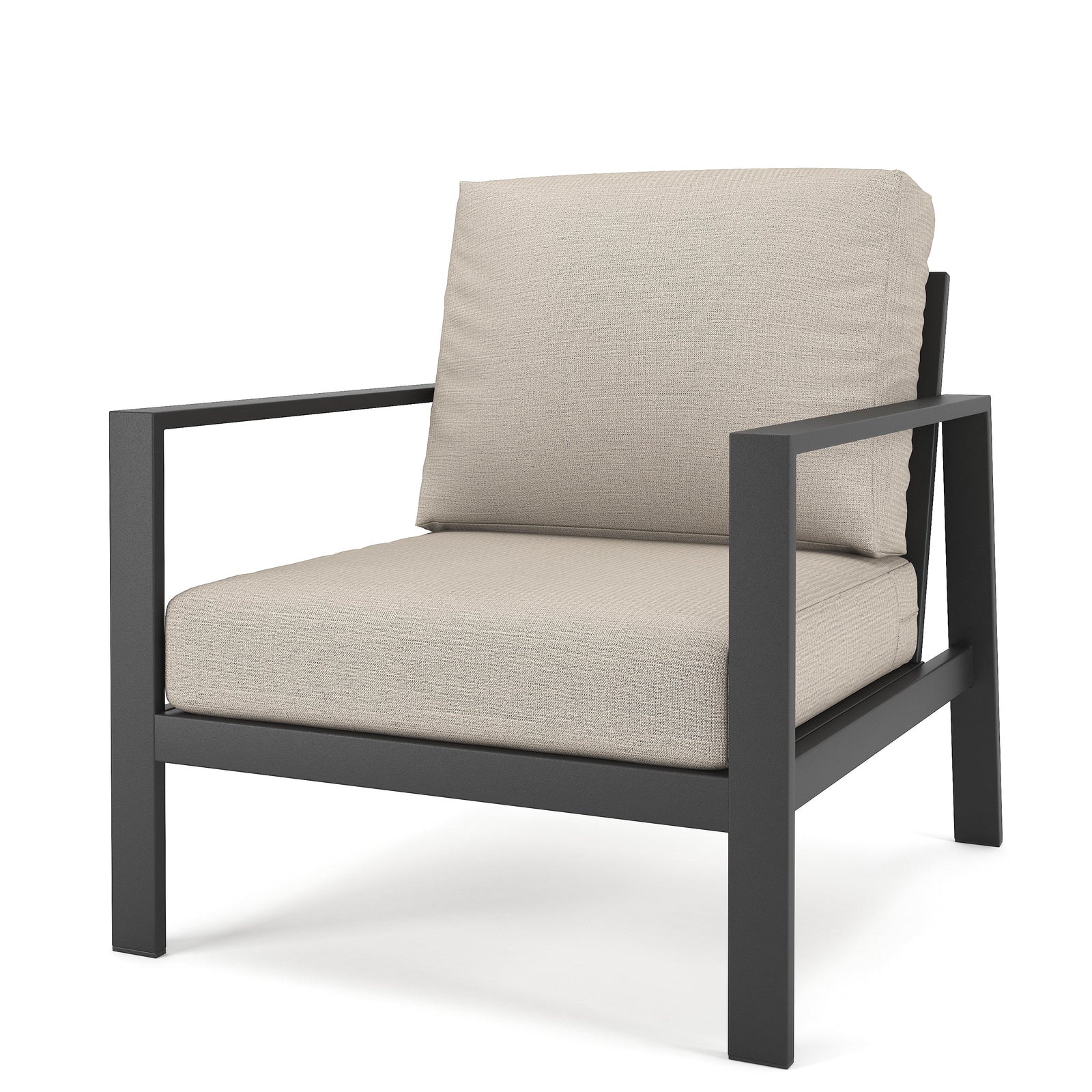 Forever Patio Chair Forever Patio Hanover 6400 Dark Gray Armchair FP-HAN-C-DG