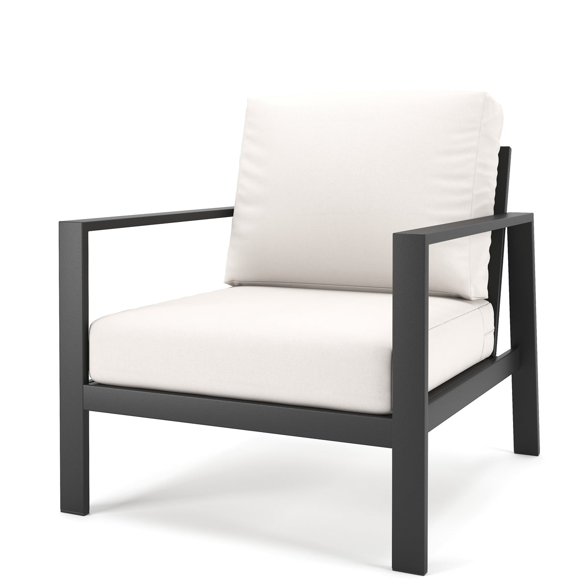 Forever Patio Chair Forever Patio Hanover 6400 Dark Gray Armchair FP-HAN-C-DG