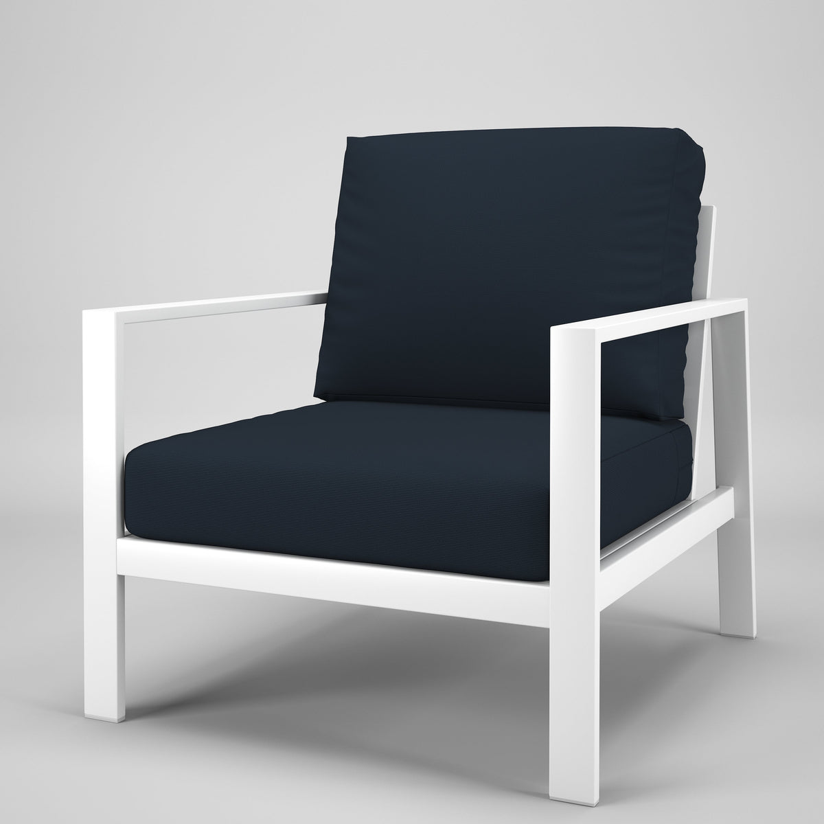 Forever Patio Chair Forever Patio Hanover 6400 White Armchair FP-HAN-C-WT