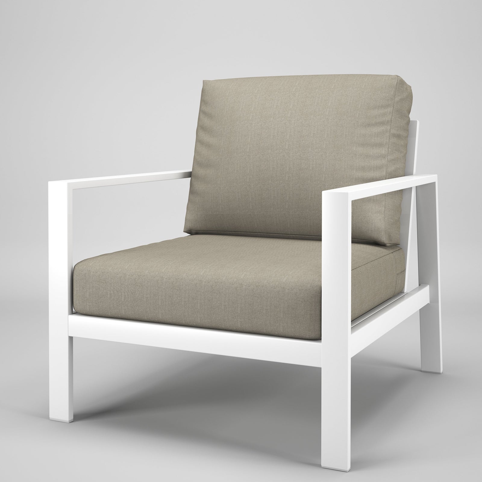 Forever Patio Chair Forever Patio Hanover 6400 White Armchair FP-HAN-C-WT