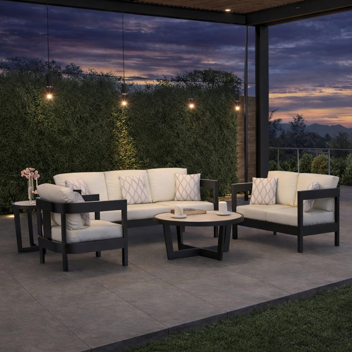 Forever Patio Conversation Set Forever Patio Chesapeake Bay 5 Piece Convesation Set