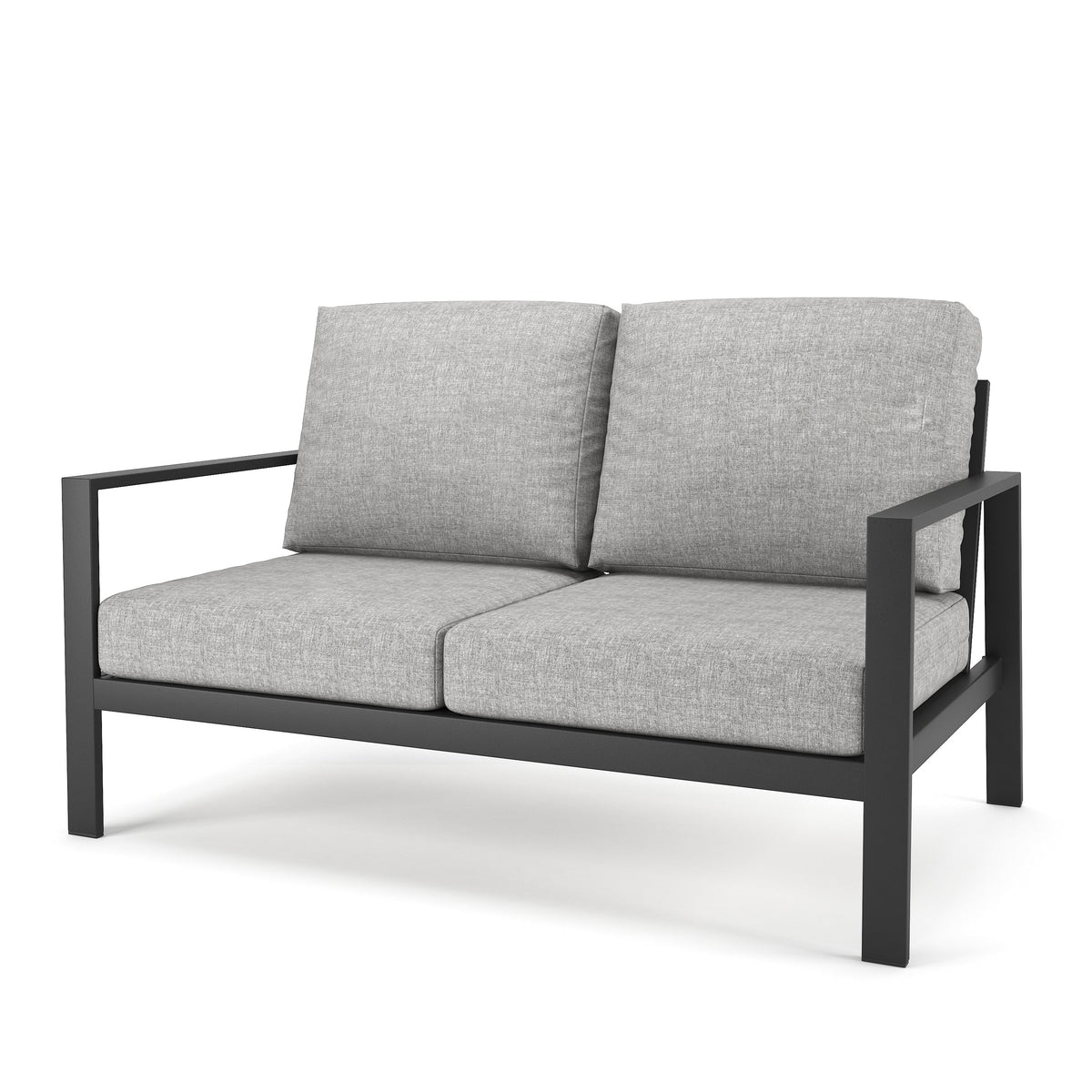 Forever Patio Loveseat Forever Patio Hanover 6400 Dark Gray Loveseat FP-HAN-LS-DG