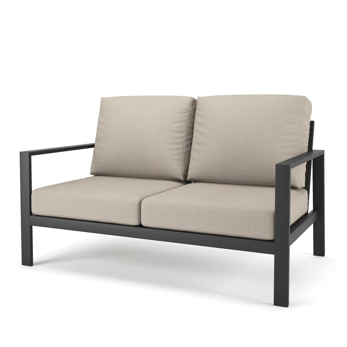 Forever Patio Loveseat Forever Patio Hanover 6400 Dark Gray Loveseat FP-HAN-LS-DG