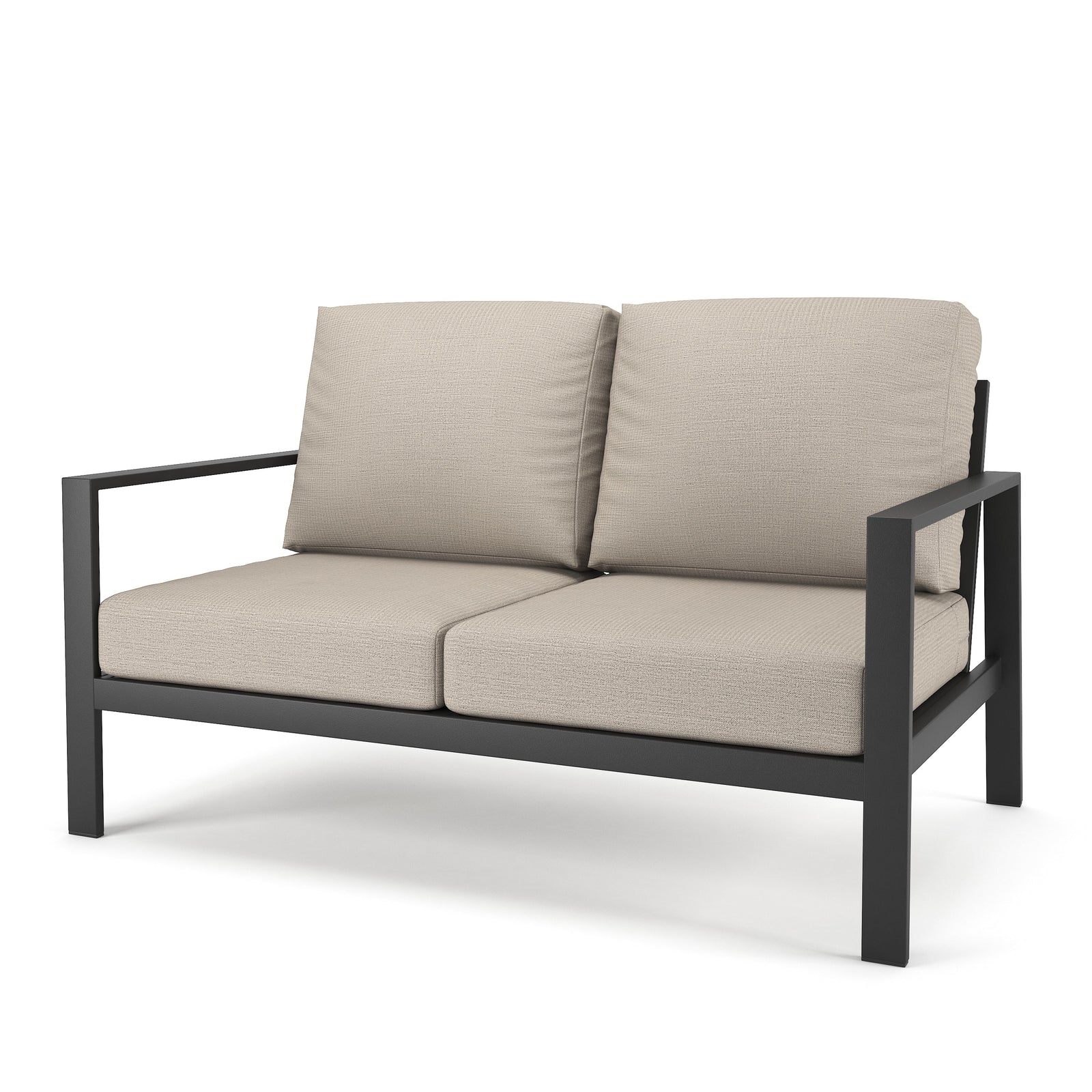 Forever Patio Loveseat Forever Patio Hanover 6400 Dark Gray Loveseat FP-HAN-LS-DG