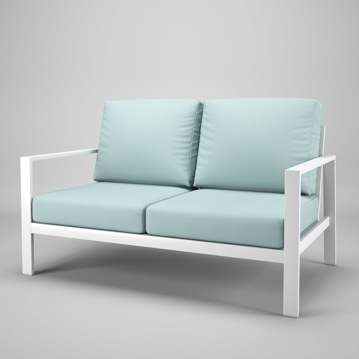 Forever Patio Loveseat Forever Patio Hanover 6400 White Loveseat FP-HAN-LS-WT
