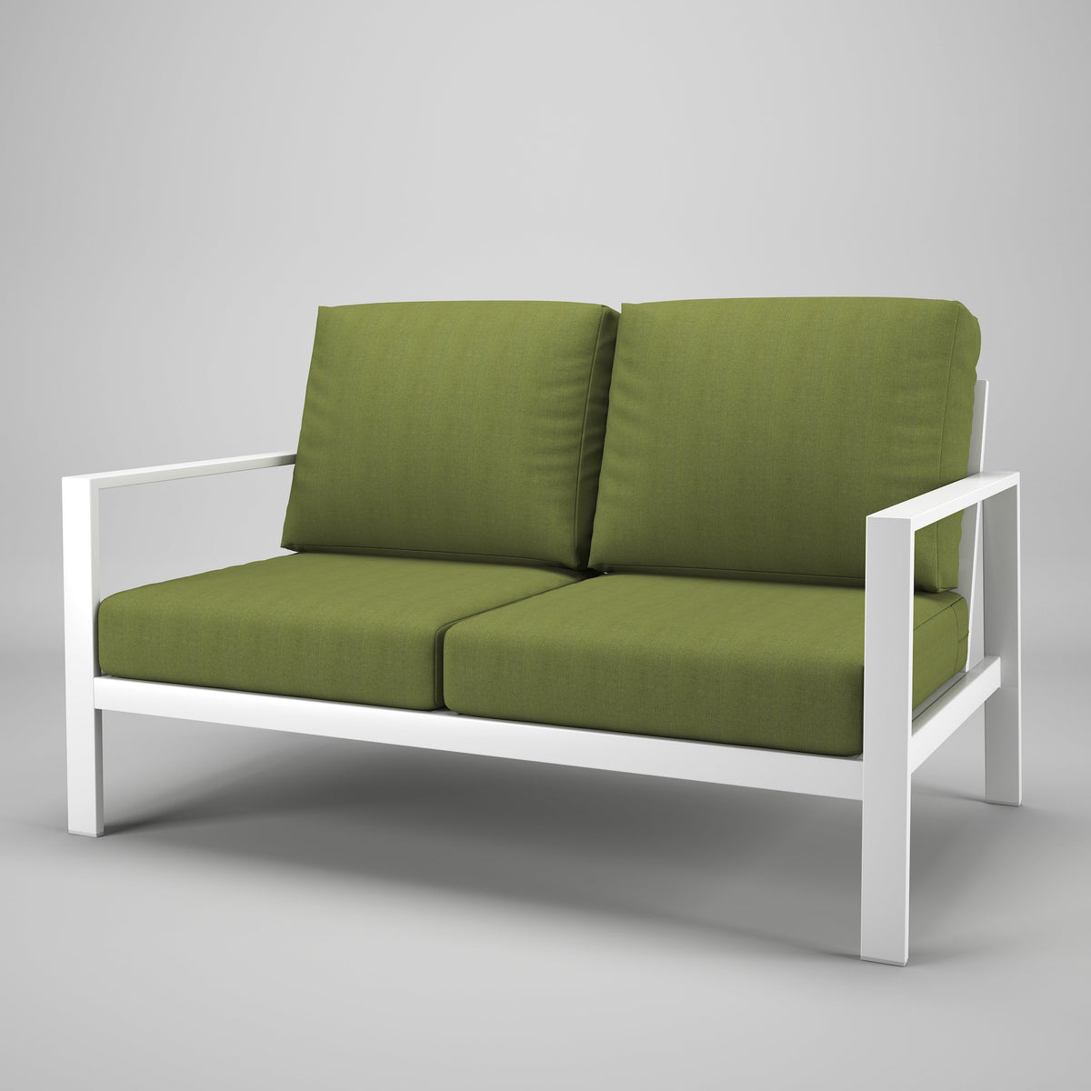 Forever Patio Loveseat Forever Patio Hanover 6400 White Loveseat FP-HAN-LS-WT