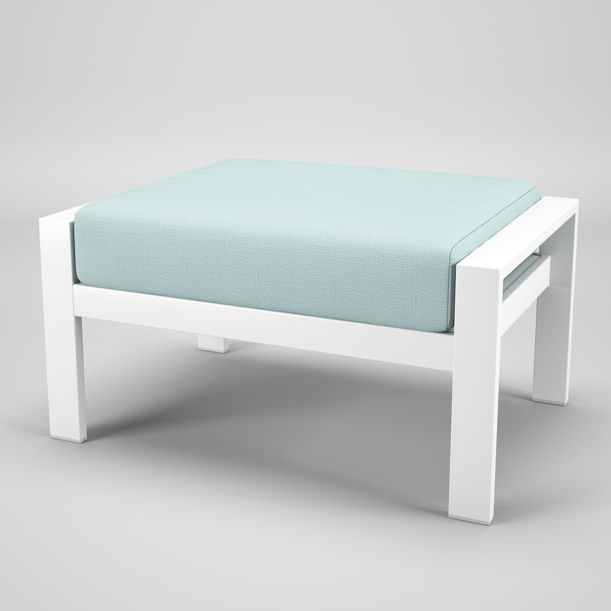 Forever Patio Ottoman Forever Patio Hanover 6400 White Ottoman FP-HAN-O-WT