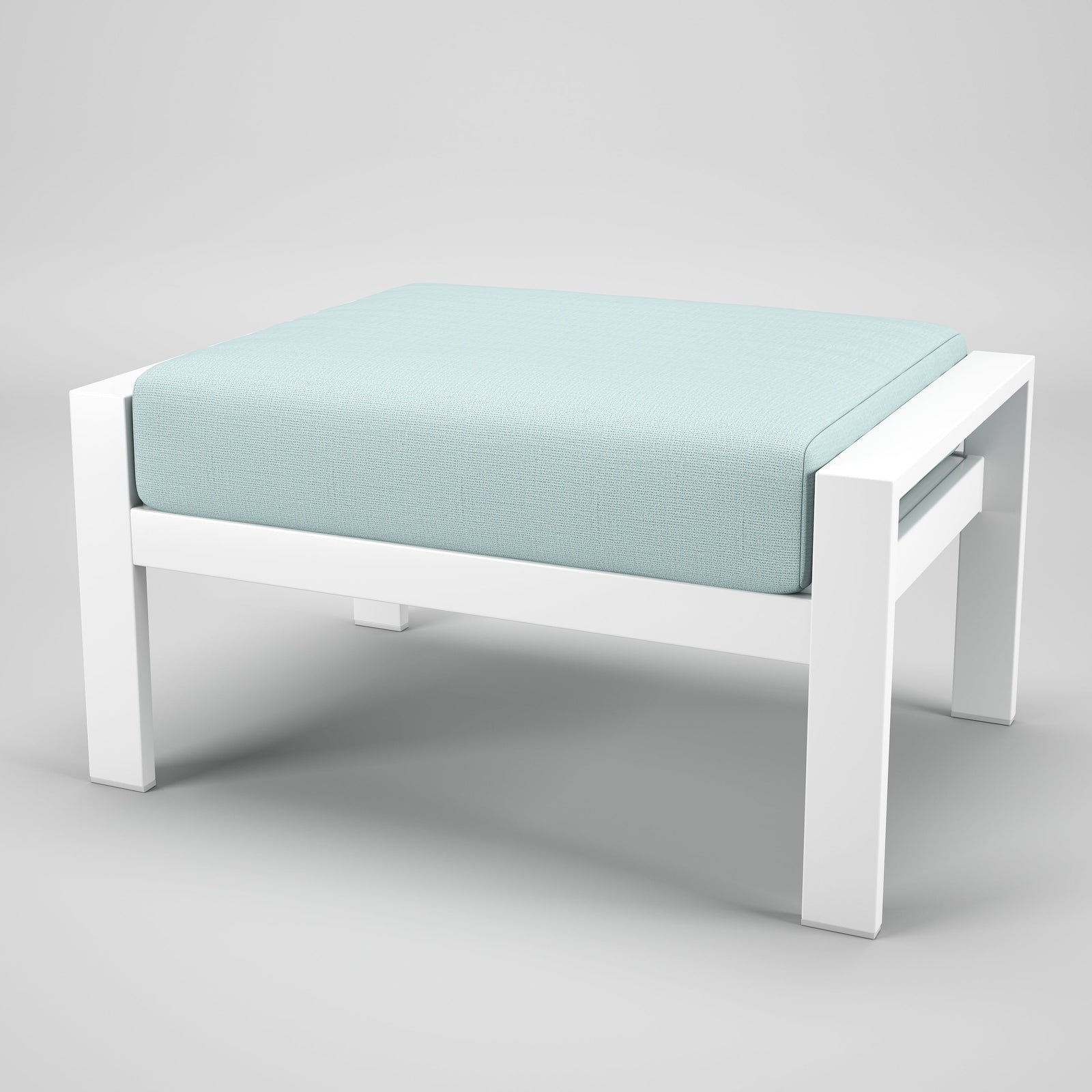 Forever Patio Ottoman Forever Patio Hanover 6400 White Ottoman FP-HAN-O-WT