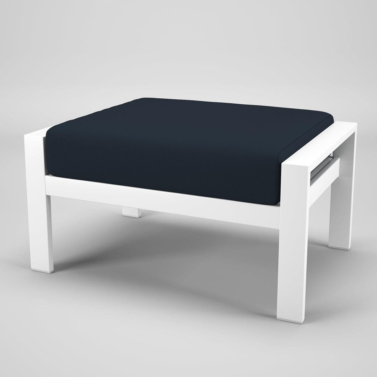Forever Patio Ottoman Forever Patio Hanover 6400 White Ottoman FP-HAN-O-WT