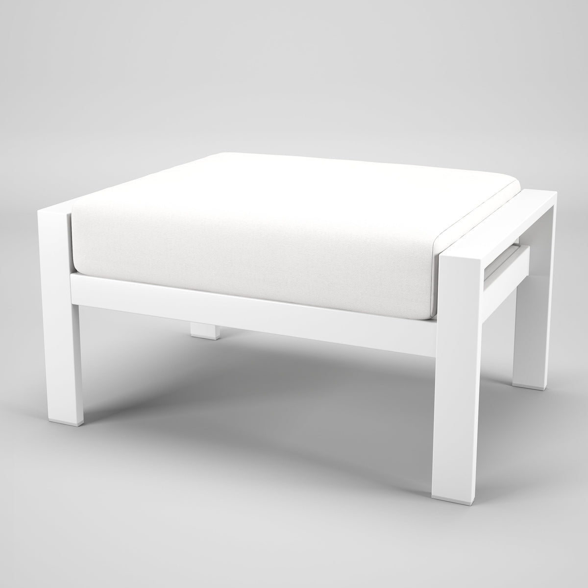 Forever Patio Ottoman Forever Patio Hanover 6400 White Ottoman FP-HAN-O-WT