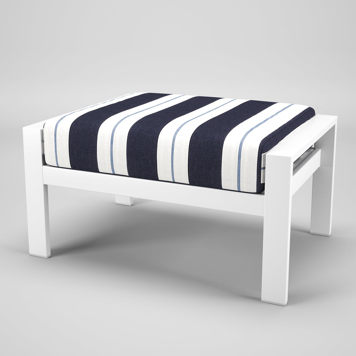 Forever Patio Ottoman Forever Patio Hanover 6400 White Ottoman FP-HAN-O-WT