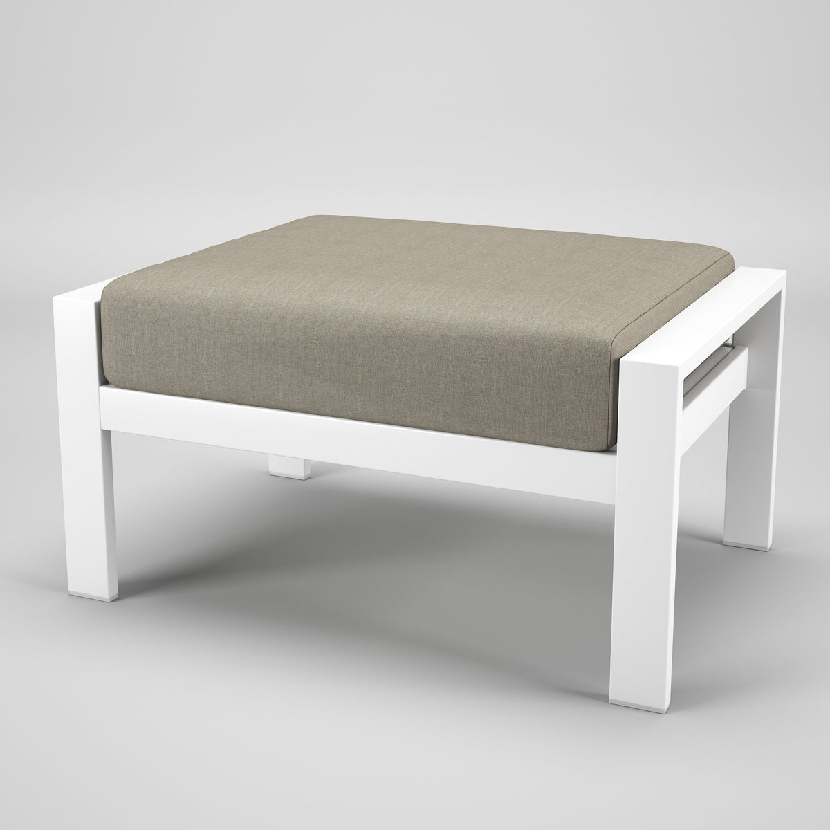 Forever Patio Ottoman Forever Patio Hanover 6400 White Ottoman FP-HAN-O-WT