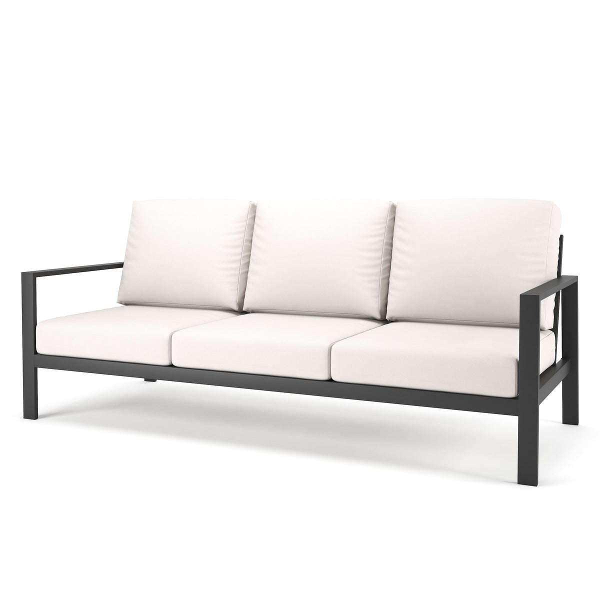 Forever Patio Sofa Forever Patio Hanover 6400 Dark Gray Sofa