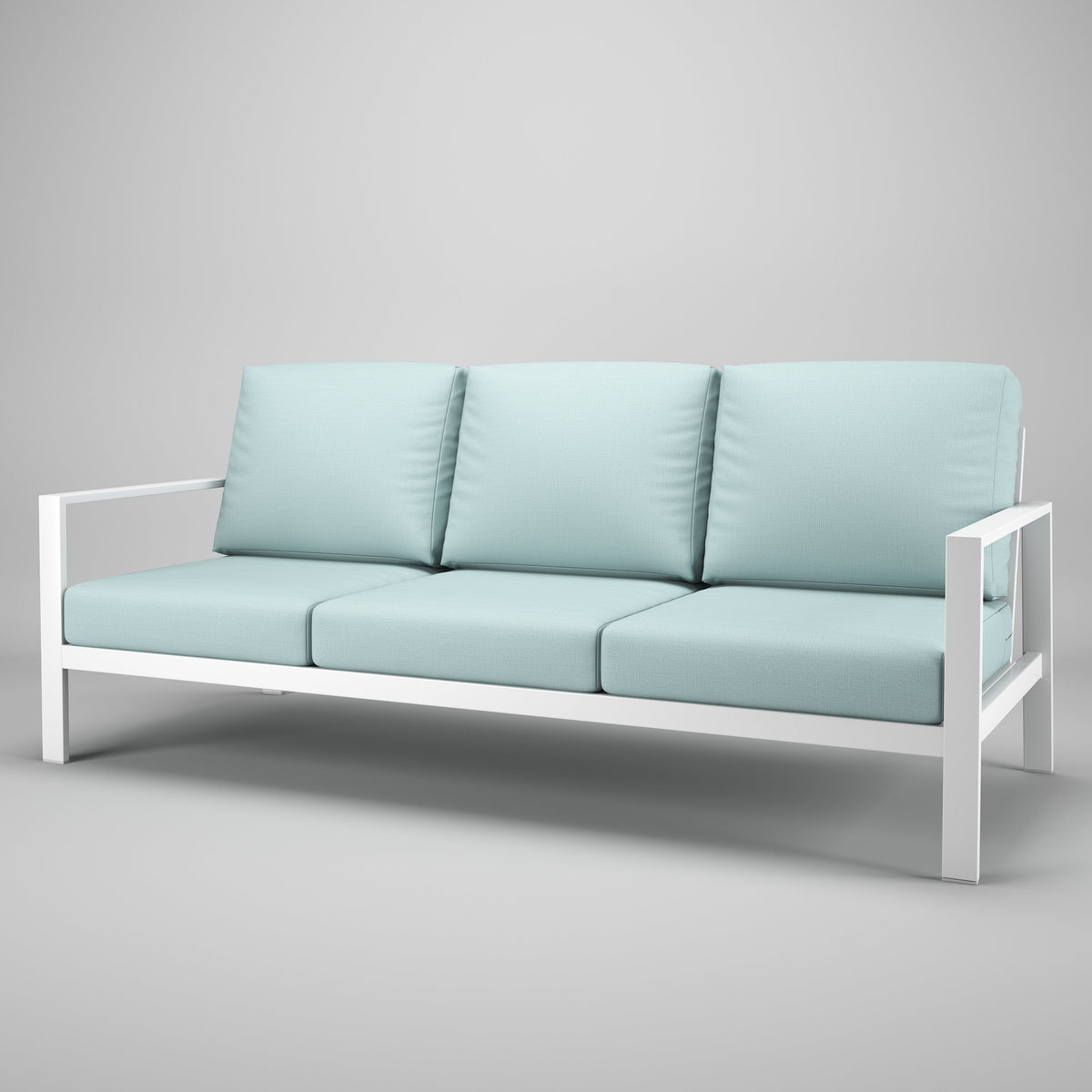 Forever Patio Sofa Forever Patio Hanover 6400 White Sofa FP-HAN-3S-WT