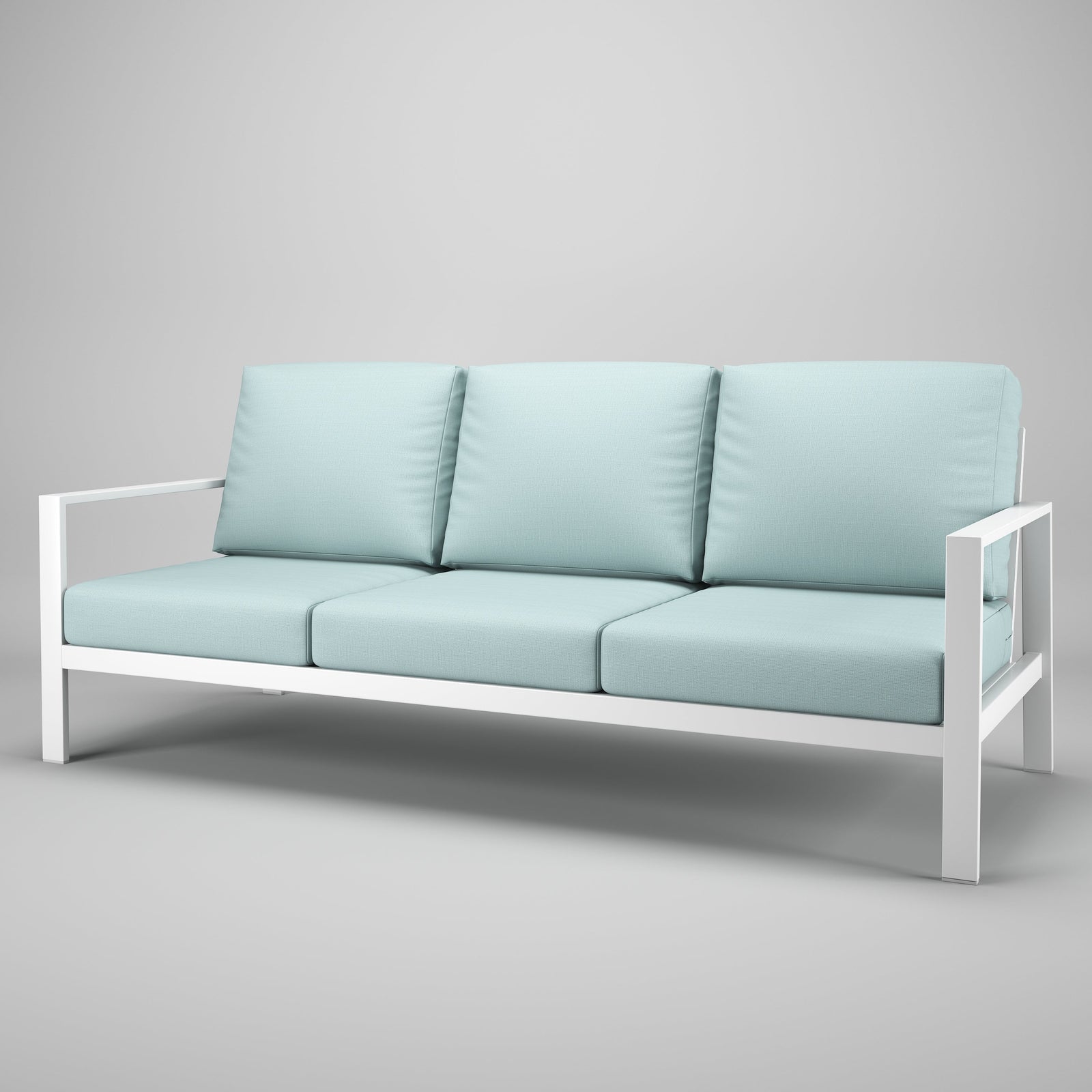Forever Patio Sofa Forever Patio Hanover 6400 White Sofa FP-HAN-3S-WT