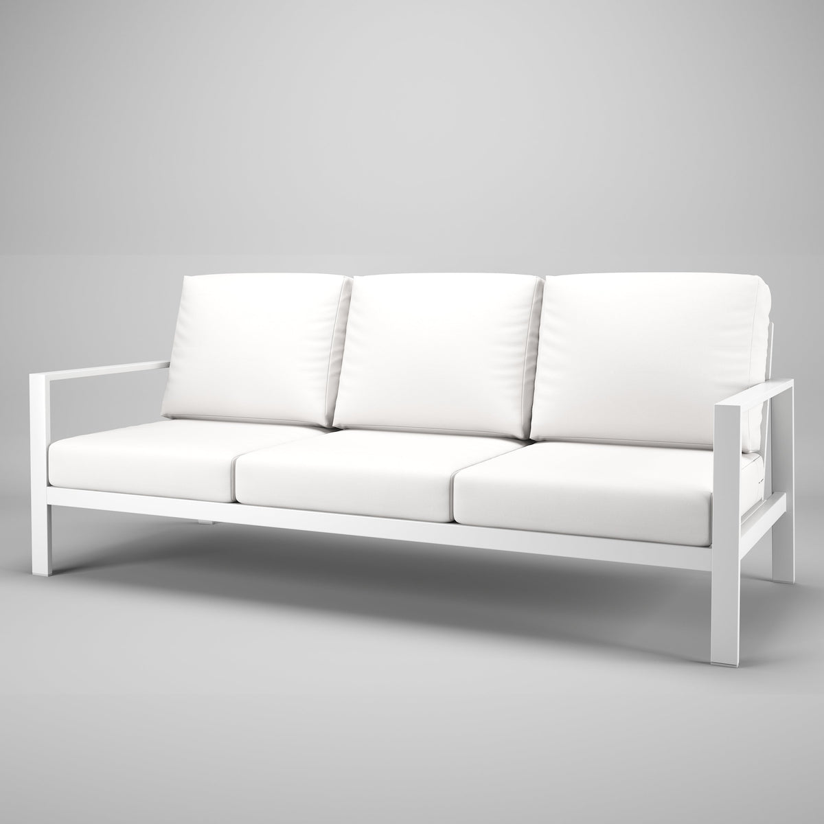 Forever Patio Sofa Forever Patio Hanover 6400 White Sofa FP-HAN-3S-WT
